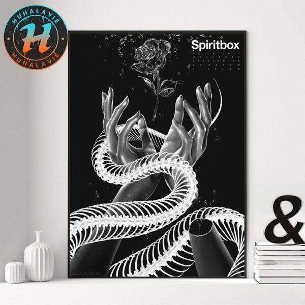 Spiritbox Hellfest Open Air Festival Show Poster In Clisson France On June 20 2025 By Matty Ryan Tobin Home Decor Poster Canvas