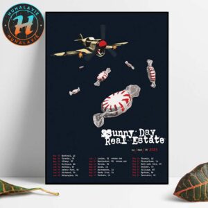 Sunny Day Real Estate United States Canada And United Kingdom Tour 2025 Dates List Kicks Off In Montreal QC On May 28 2025 Poster Canvas