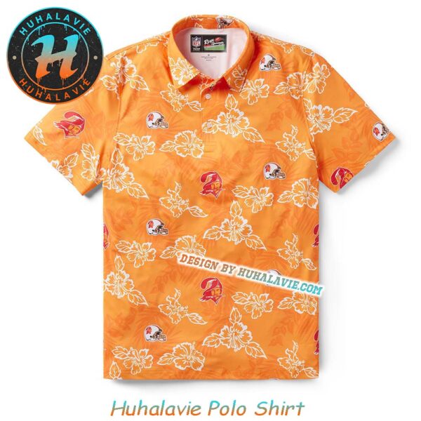 Tampa Bay Buccaneers NFL Throwback Vacation Collection Polo Shirt