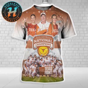 Texas Longhorns 2025 NCAA Softball Womens College World Series Champions All Over Print Shirt