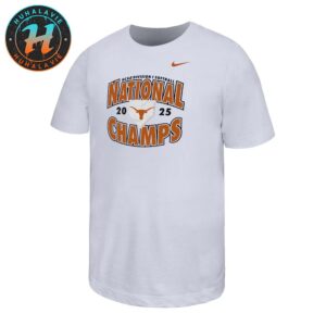 Texas Longhorns Softball xNike 2025 NCAA Womens College World Series Champions Home Plate White T-Shirt