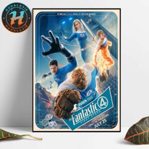 The Fantastic Four First Steps Final Poster Only In Theaters July 25 2025 Home Decor Poster Canvas