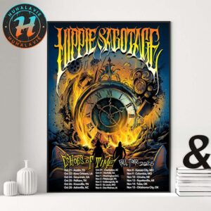 The Hippies Echoes Of Time Fall Tour 2025 Dates List Kicks Off In Austin TX On October 21 Poster Canvas
