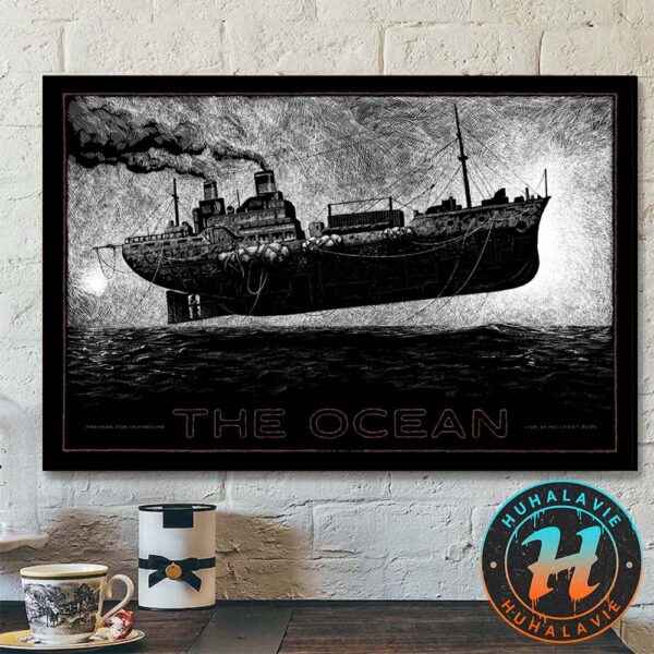 The Ocean Hellfest Open Air Festival Poster Art Janta Island In Clisson France 2025 Home Decor Poster Canvas