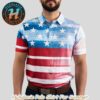 Teal Paradise Floral Green Background Summer Collection YATTA Golf Polo Shirt