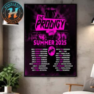 The Prodigy Band Summer Festivals Tour 2025 Dates List Kicks Off In Switzerland Caribana On June 4th Home Decor Poster Canvas