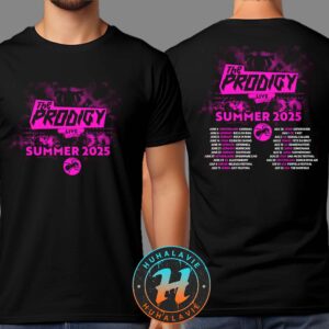 The Prodigy Band Summer Festivals Tour 2025 Dates List Kicks Off In Switzerland Caribana On June 4th Two Sided Print Unisex T-Shirt