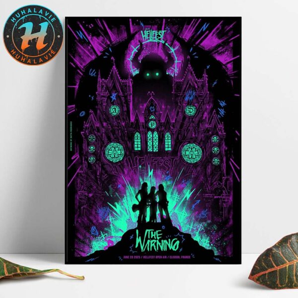 The Warning Band Music Poster At Hellfest Open Air In Clisson France On June 20 2025 Home Decor Poster Canvas