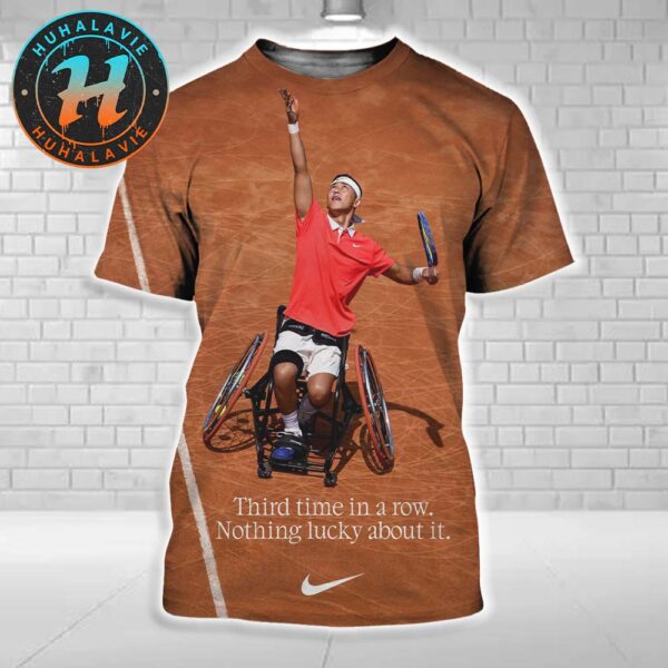 Tokito Oda Third Time In A Row Nothing Lucky About It Nike Tokito Oda Bags His Third Consecutive Title On The Clay All Over Print Shirt