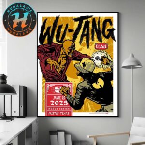 Wu Tang Clan Austin Texas Concert Poster At Moody Center On June 15 2025 Home Decor Poster Canvas