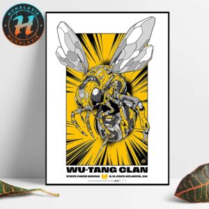 Wu Tang Clan Concert Poster For Atlanta GA On June 11 Tour 2025 At State Farm Arena Home Decor Poster Canvas