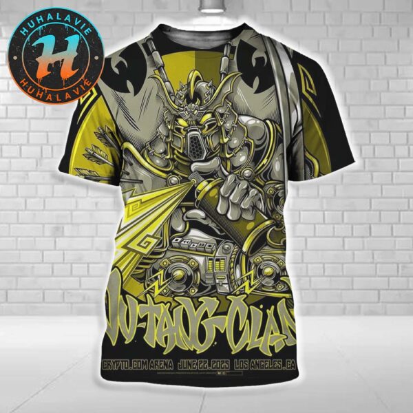Wu Tang Clan Los Angeles California Concert Poster At Crypto.com Arena On June 22 The Final Chamber Tour 2025 All Over Print Shirt