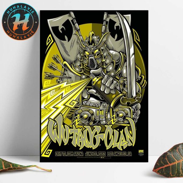 Wu Tang Clan Los Angeles California Concert Poster At Crypto.com Arena On June 22 The Final Chamber Tour 2025 Home Decor Poster Canvas