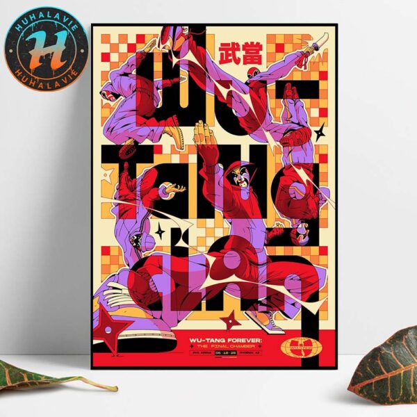 Wu Tang Clan Phoenix AZ Concert Gig Poster At PHX Arena On June 18 The Final Chamber 2025 Home Decor Poster Canvas