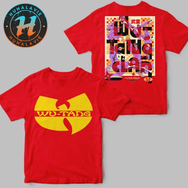 Wu Tang Clan Phoenix AZ Concert Gig Poster At PHX Arena On June 18 The Final Chamber 2025 Red Two Sided Print T-Shirt