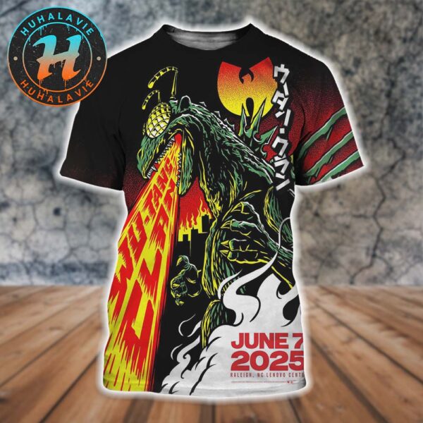 Wu Tang Clan Raleigh NC Music Poster At Lenovo Center On June 7 The Final Chamber Tour 2025 All Over Print Shirt