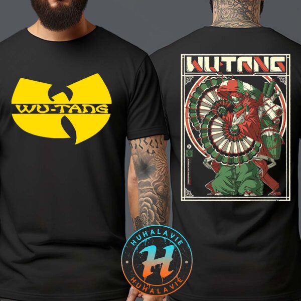 Wu Tang Clan San Diego CA Concert Poster At Pechanga Arena Merchandise On June 21 The Final Chamber Tour 2025 Two Sided Print T-Shirt