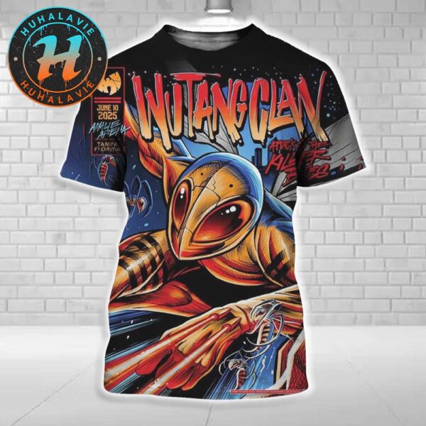 Wu Tang Clan Tonight Poster Edition For Tampa Florida At Amalie Arena On June 10 2025 All Over Print Shirt