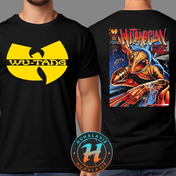 Wu Tang Clan Tonight Poster Edition For Tampa Florida At Amalie Arena On June 10 2025 Two Sided Print T-Shirt