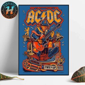 ACDC Berlin Germany PWR Tour 2025 Poster Show At Olympiastadion On June 30 2025 Home Decor Poster Canvas