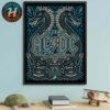 ACDC Tallinn PWR UP Tour 2025 Lithograph Poster At Tallinn Song Festival Grounds Estonia On July 24th 2025 Home Decor Poster Canvas