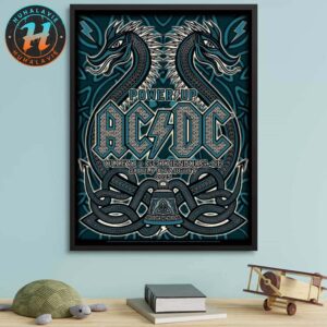 ACDC Gothenburg 2025 PWR UP Event Tour Concert Poster At Ullevi Stadium On July 28 And August 1 2025 Home Decor Poster Canvas