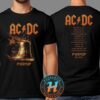 ACDC Rock N Roll Train Merch Tee PWR UP Europe Tour 2025 Dates List Two Sided Print Unisex T-Shirt