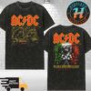 Three Days Grace Merch Alienation 2025 Tour List Tee Black Washed T-Shirt