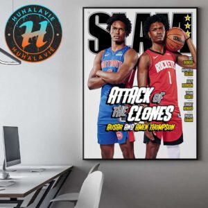 Ausar Thompson And Amen Thompson Attack Of The Clones Magazine Cover By SLAM 257 Home Decor Poster Canvas