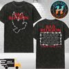 Bad Religion Collection Cross Buster Tee World Tour 2025 Cities List Washed T-Shirt