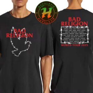 Bad Religion Merchandise Barbed Dove Tee World Tour 2025 Two Sided Print Classic T-Shirt