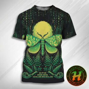 Billy Strings Music Poster In Auckland NZ At Spark Arena On July 22th 2025 Art By Lewy Jones All Over Print T-Shirt