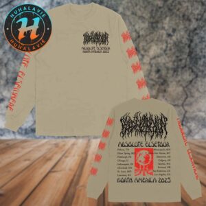 Blood Incantation Absolute Elsetour Summer North America Tour 2025 Cities List Long Sleeve T-Shirt