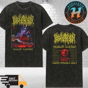 Blood Incantation Exclusive Tee Absolute Elsewhere Summer North America Tour 2025 Washed T-Shirt
