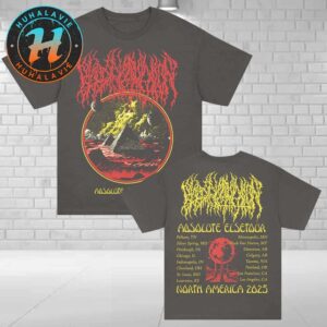 Blood Incantation Pyramid Summer 2025 Tour Absolute Elsewhere North America Tour 2025 Two Sided Print T-Shirt