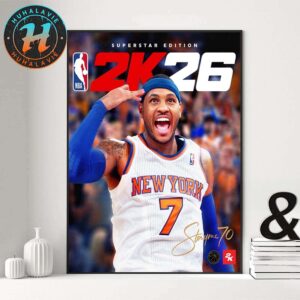 Carmelo Anthony Is Your NBA 2K26 Superstar Edition Cover Athlete Home Decor Poster Canvas