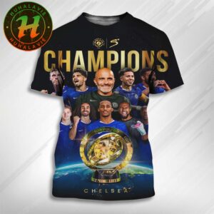 Chelsea FC Defeat Paris Saint-Germain Of France 3-0 In The Final Of The 2025 FIFA Club World Cup Champions All Over Print Shirt