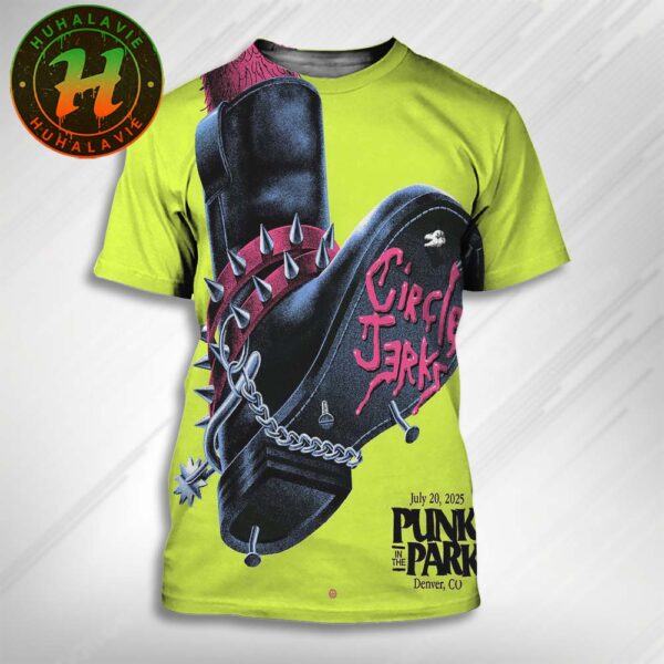 Circle Jerks Music Poster In Denver CO At Punk In The Park On July 20 2025 All Over Print T-Shirt