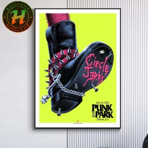 Circle Jerks Music Poster In Denver CO At Punk In The Park On July 20 2025 Home Decor Poster Canvas