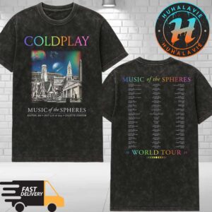 Coldplay Boston Massachusetts Music Of The Spheres Tour 2025 Tee On July 15 And 16 At Gillette Stadium Washed T-Shirt