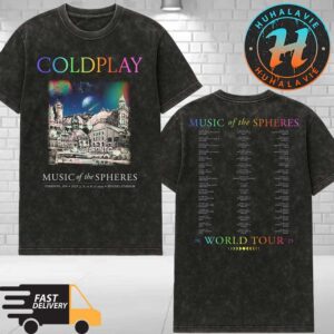 Coldplay Toronto ON Merch Tee At Rogers Stadium On July 7th 8th 11th And 12th Music Of The Spheres World Tour 2025 Washed T-Shirt