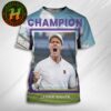 2025 Champion Australian Open And Wimbledon Jannik Sinner Defeats Defending Wimbledon Champion Carlos Alcaraz All Over Print T-Shirt