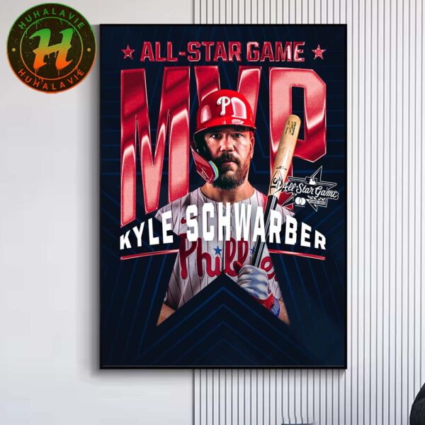 Congrats Kyle Schwarber From Philadelphia Phillies Named To 2025 MVP All-Star Game MLB Home Decor Poster Canvas
