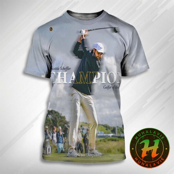 Congrats Scottie Scheffler Player On PGA Tour Has Named To 2025 Champion Golfer Of The Year 3D Unisex T-Shirt