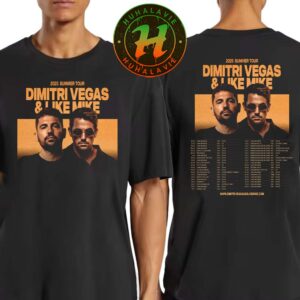 Dimitri Vegas And Like Mike 2025 Summer Tour Dates List Kick Off At Ushuaia Ibiza In Spain On May 14th 2025 Unisex T-Shirt