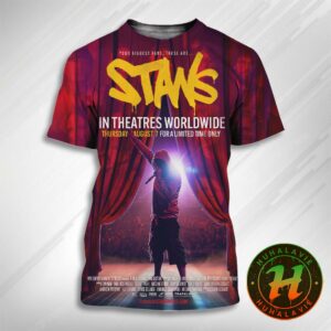 Eminem New Stans Movie Documentary Official Poster In Theaters August 7th 2025 All Over Print T-Shirt
