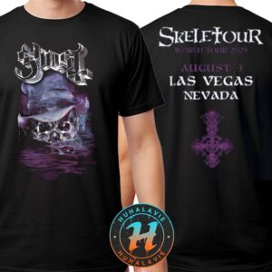 Ghost Las Vegas Nevada Merch Tee At Grand Garden Arena On August 9 Skeletour World Tour 2025 Two Sided Print Classic T-Shirt