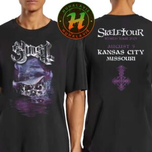Ghost Merch Skeletour World Tour 2025 Tee In Kansas City Missouri On August 5 At T-Mobile Center Unisex T-Shirt