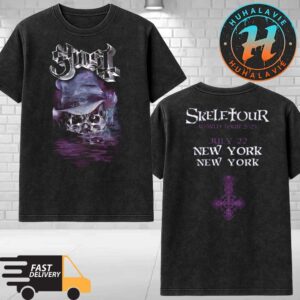 Ghost New York NY Skeletour World Tour 2025 Exclusive Tee At Madison Square Garden On July 22 Washed T-Shirt