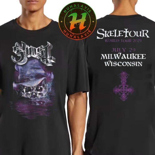 Ghost Skeletour World Tour 2025 Merchandise Tee On July 29 In Milwaukee Wisconsin At Fiserv Forum Unisex T-Shirt